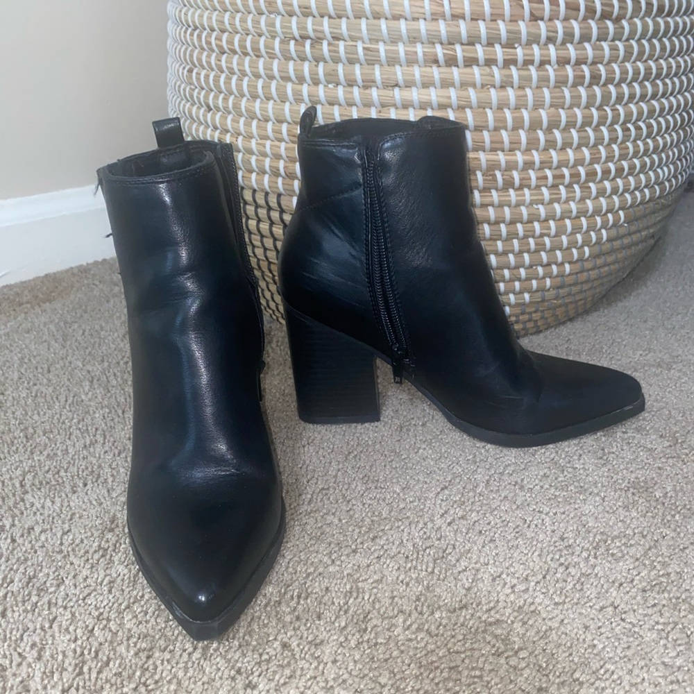 Indigo Rd Womens Ankle Zip Up Boots Black New Size 6